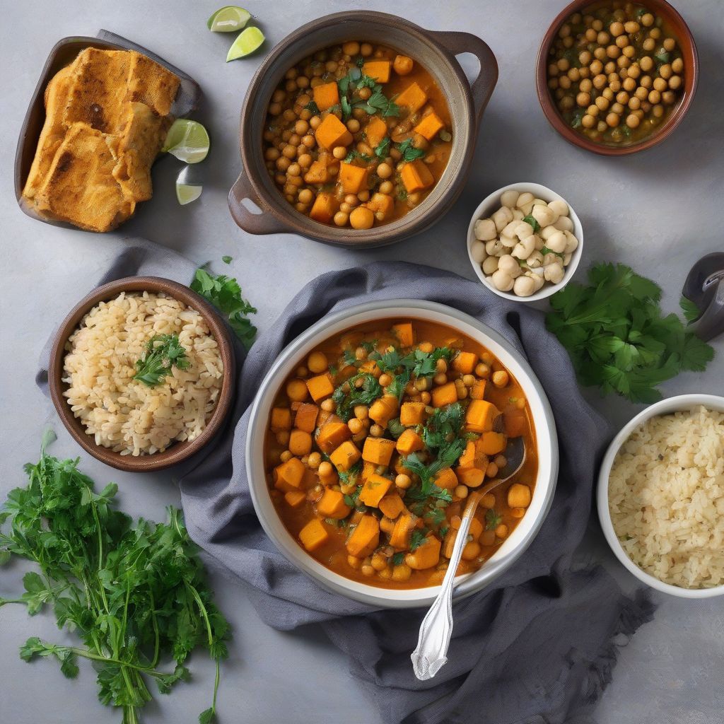 Moroccan Chickpea and Sweet Potato Stew