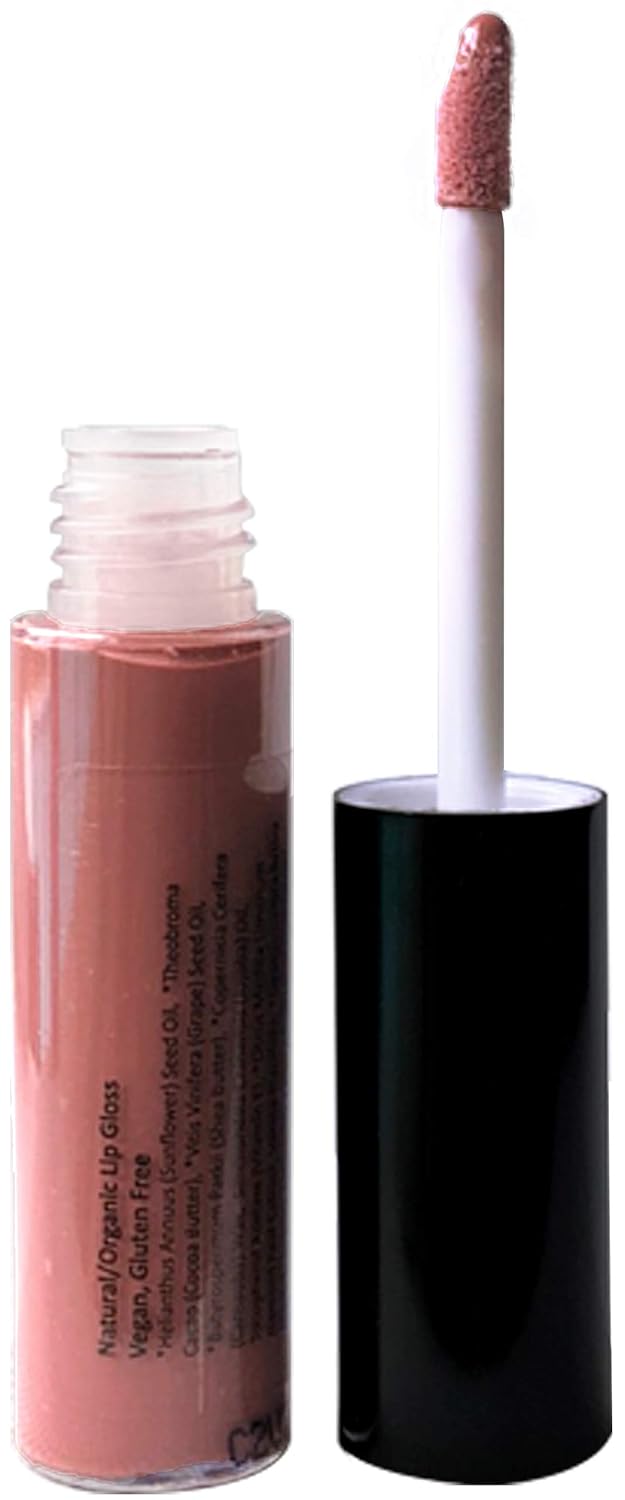 Mom\'s Secret 100% Natural Lip Gloss, Organic, Vegan, Gluten Free, Cruelty Free, Made in the USA, 0.18 oz. (No Way Rose)